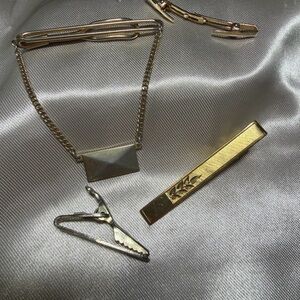 Vintage Men's Tie Clip Lot - SWANK & ANSON - Mid Century Collection